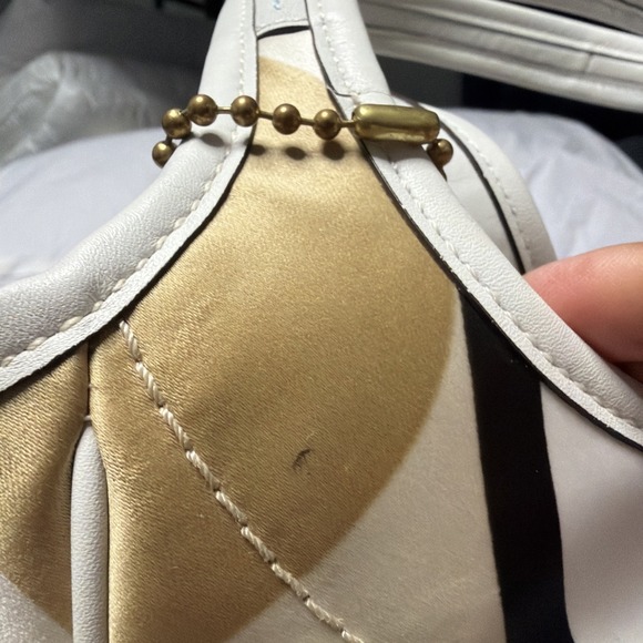 Coach Y2K Ltd Ed Ergo Multi Color Signature Scarf Print Shoulder Tote Bag Purse - Picture 13 of 16